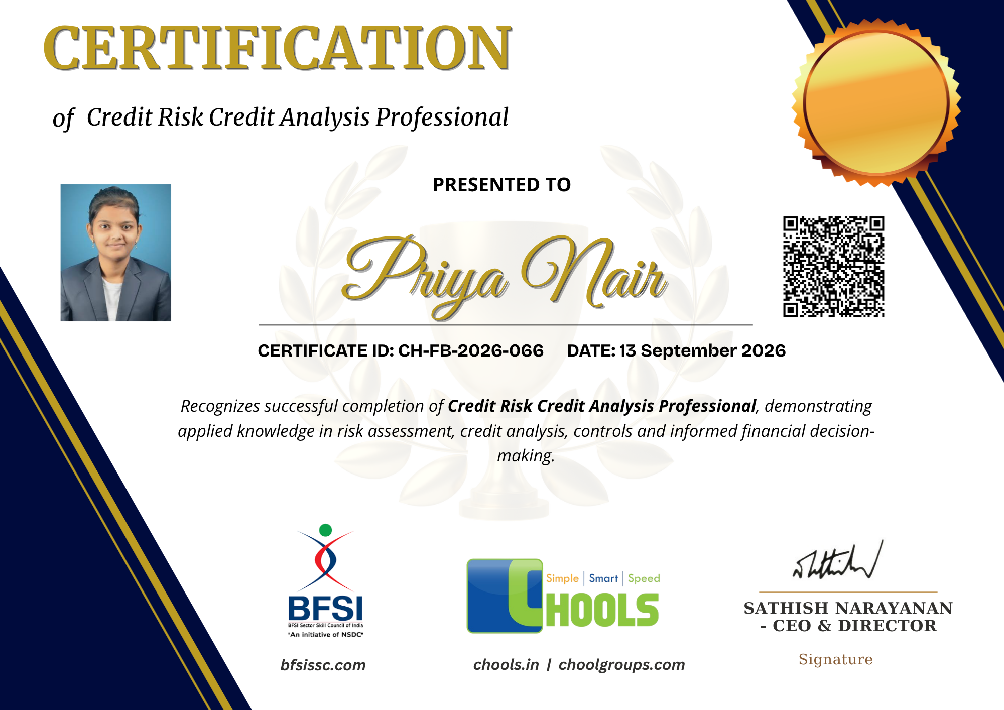 Credit Risk Credit Analysis Professional Certificate